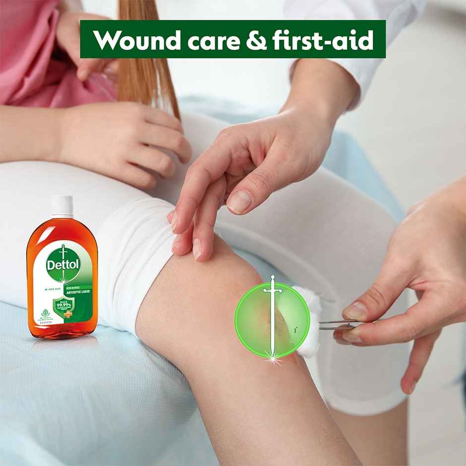 Dettol Antiseptic Liquid For First Aid | Surface Disinfection And Personal Hygiene