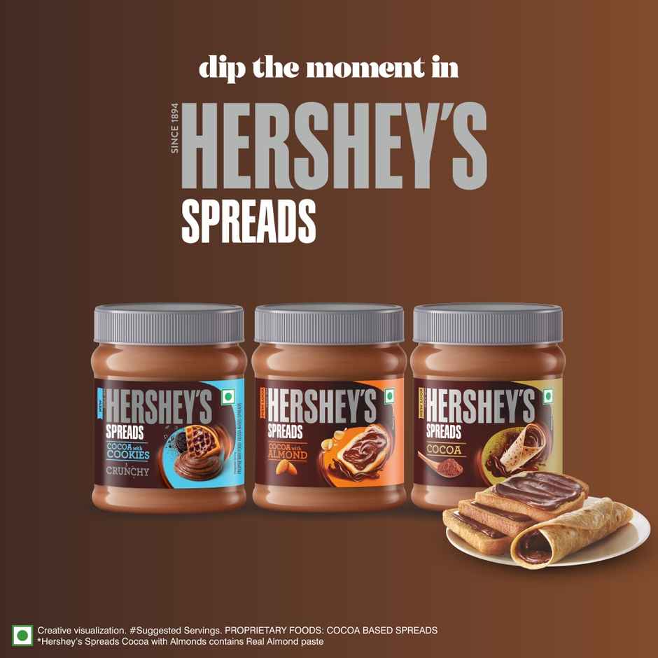 Hershey'S Cocoa + Almond Spread (350g) & Harvest Gold - Pure Atta Bread (Zero Maida) (450g) Combo