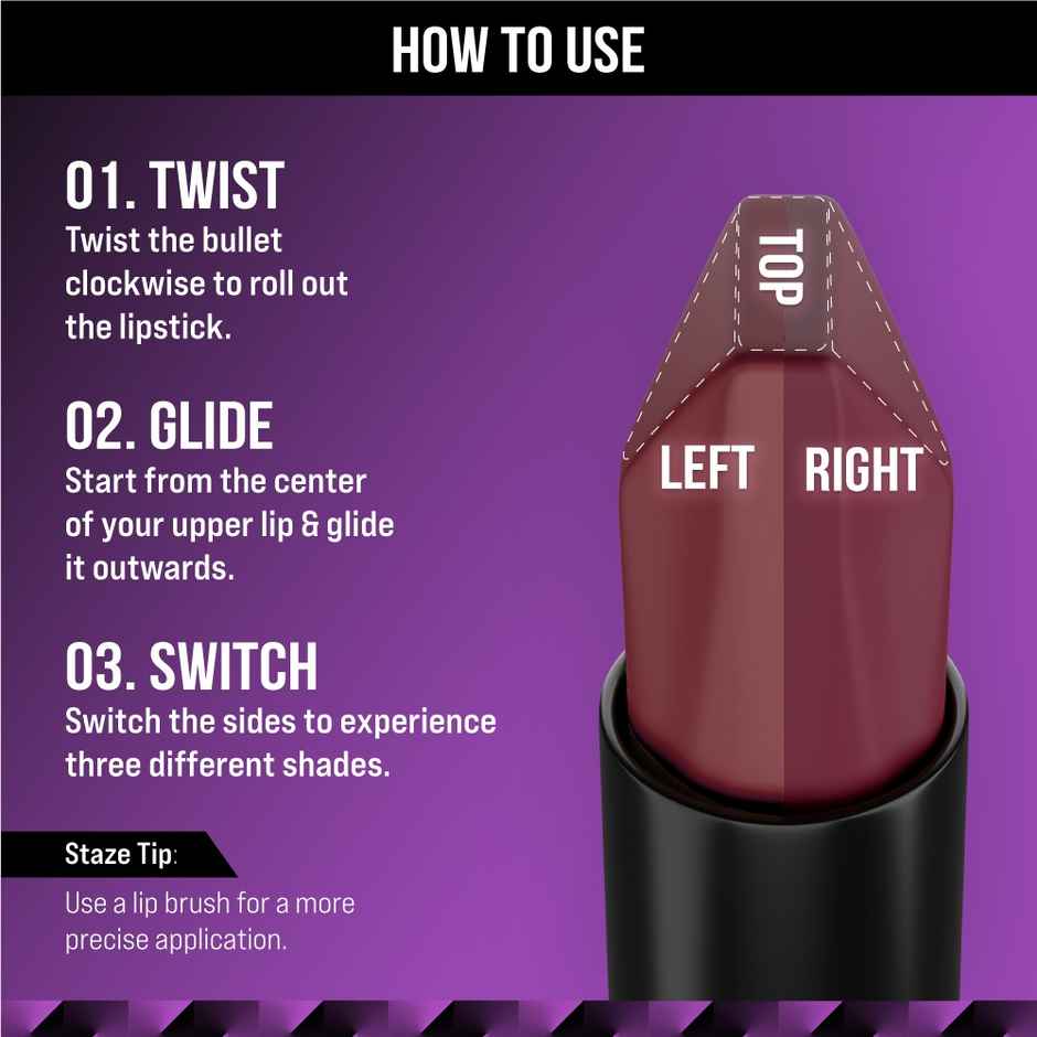 Staze 3 in 1 Transferproof Matte Lipstick | 05 Truffle Blush