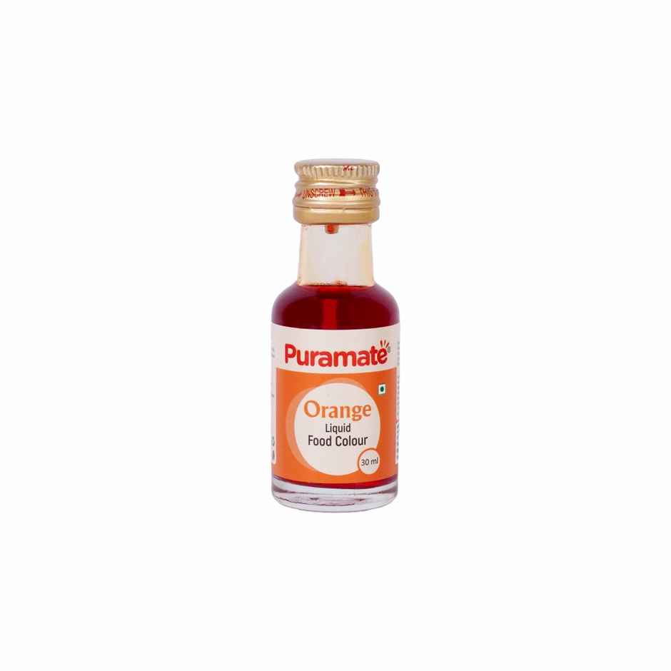 Puramate Liquid Food Colour| Orange | Baking Ingredient