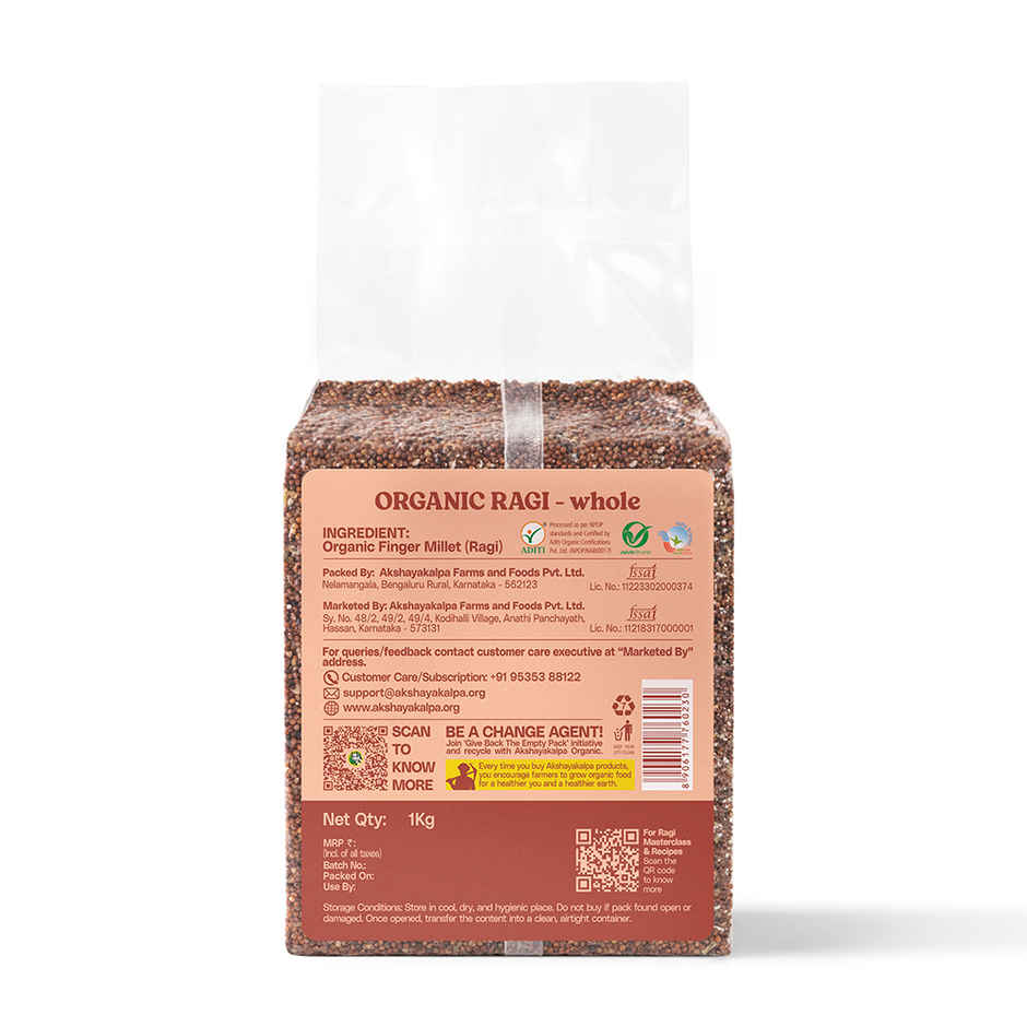 Akshayakalpa Organic Ragi Whole