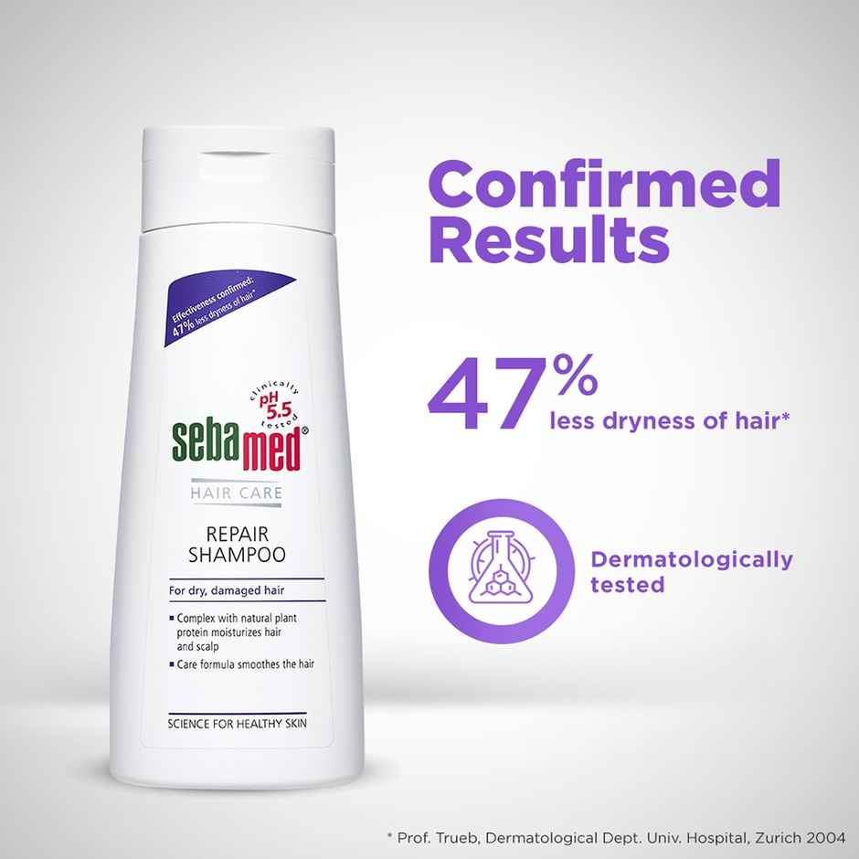 Sebamed Hair Repair Shampoo | pH5.5 | 47% less hair-dryness confirmed