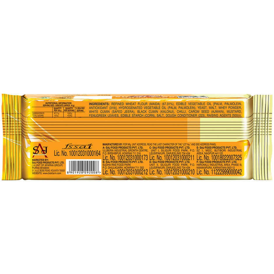 Eat Fit Sugar Free Masala Cracker