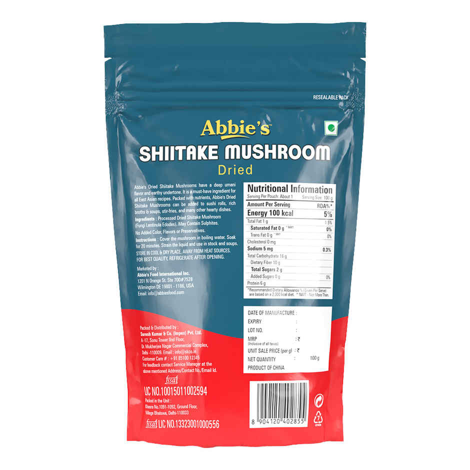 Abbie'S Dried Shittake Mushroom