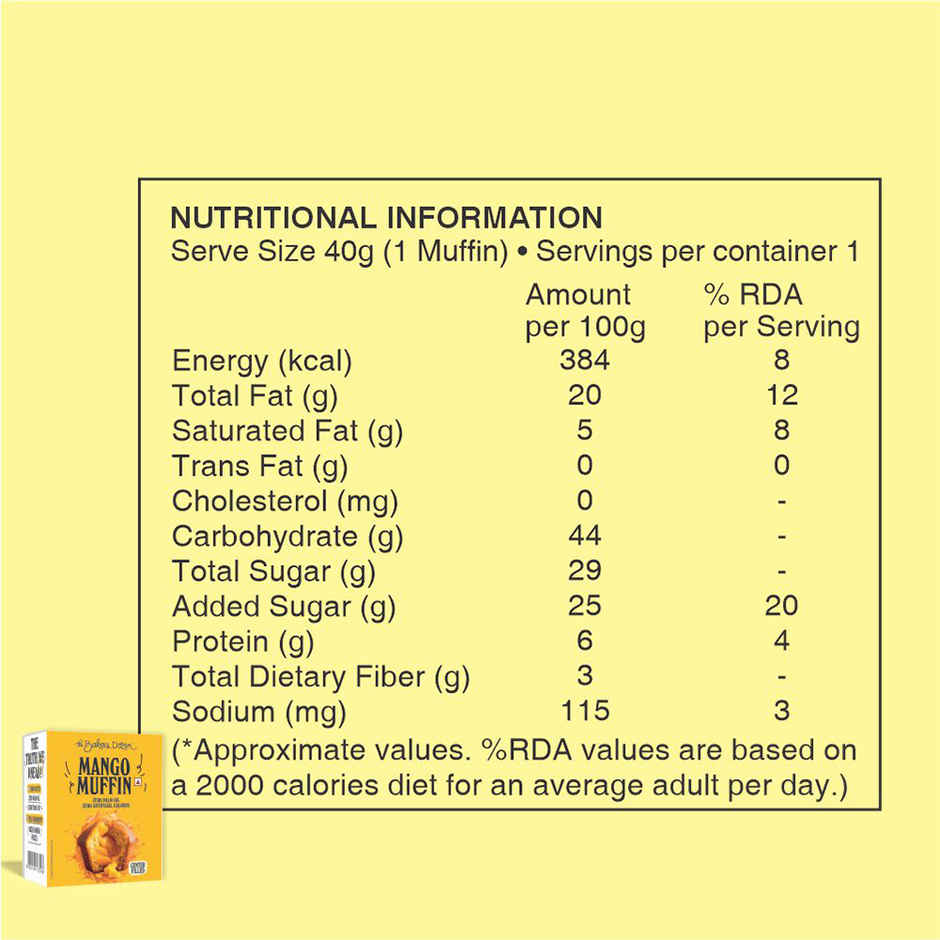 The Baker's Dozen Mango Muffin | Centre Filled