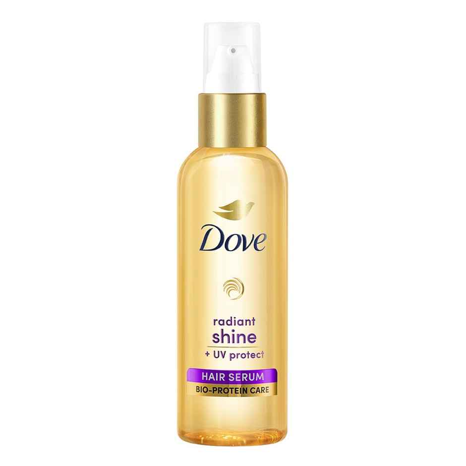 Dove Radiant Shine + Uv Protect Hair Serum For Dry & Frizzy Hair