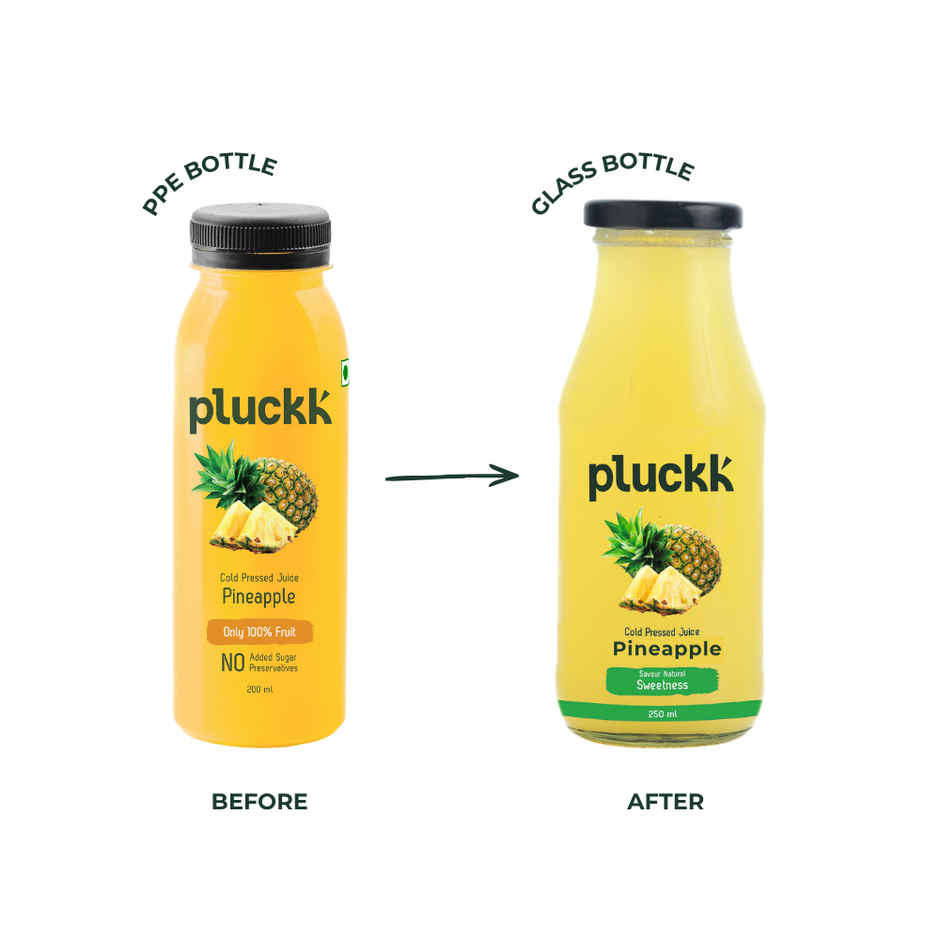 Pluckk Cold Pressed Pineapple Juice Combo