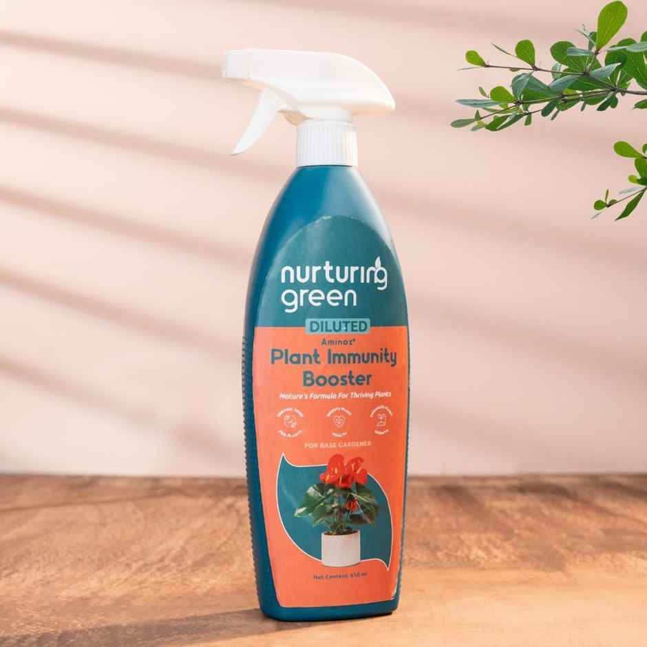 Nurturing Green - Immunity Booster Spray | 650ml | Liquid Fertilizer Plant Booster Spray Bottle