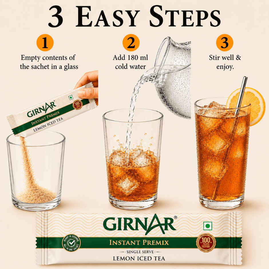 Girnar Lemon Iced Tea Instant Premix