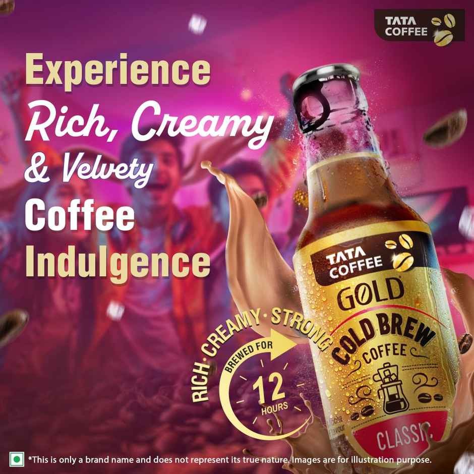 Tata Cold Brew Coffee, Classic Iced Coffee, Rich & Creamy, Ready to Drink
