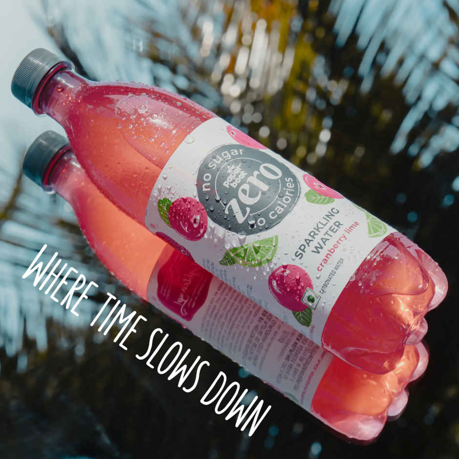 Paper Boat Zero Sugar Cranberry Lime Sparkling Water | Sugar Free Cold Drink Combo