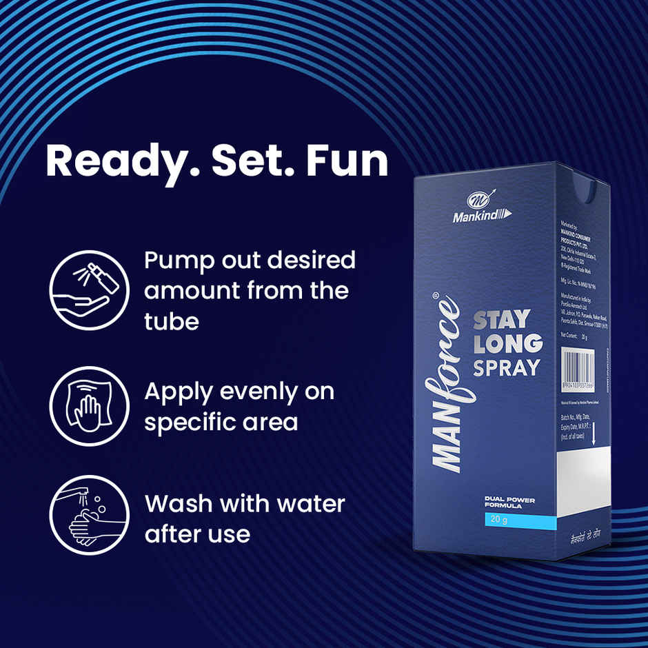 Manforce Stay Long Dual Power Formula Spray
