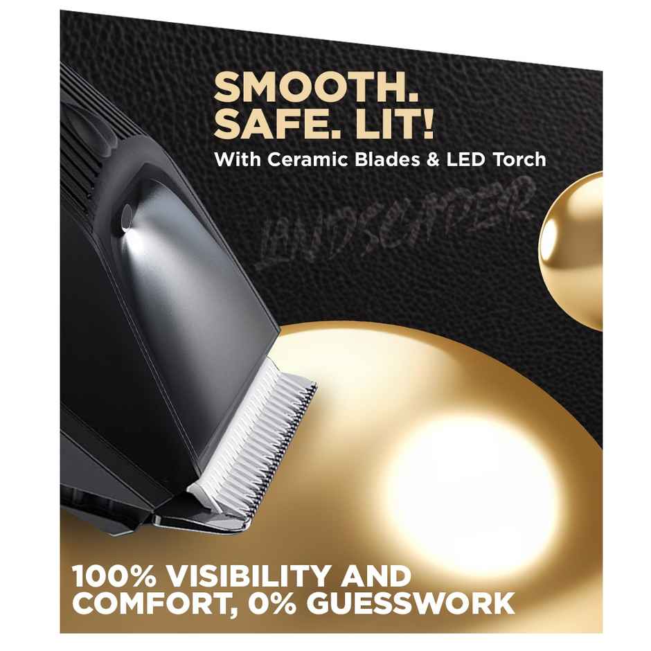 Bombay Shaving Company Intimate Body Groomer for Men | with LED light | Type C Trimmer