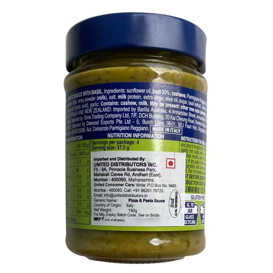 Barilla Pesto Genovese Pasta and Pizza Sauce