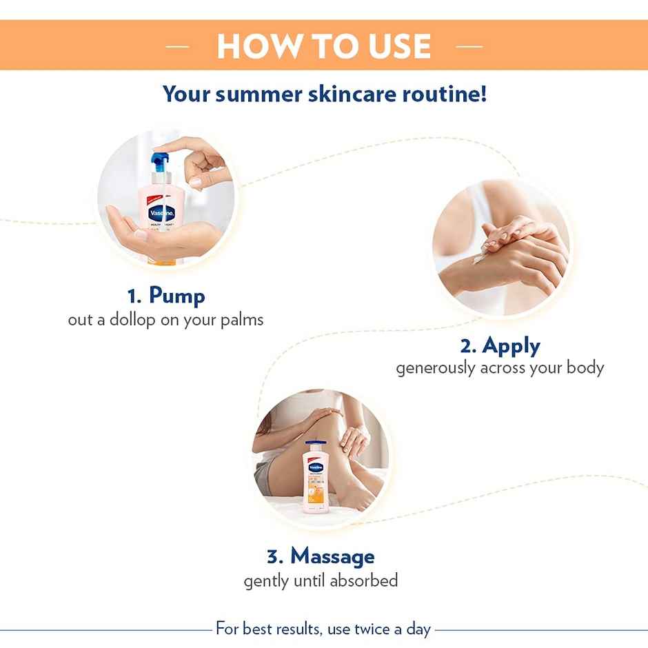 Vaseline Sun + Pollution Protection SPF 30 Body Lotion Upto 30X Sun Protection