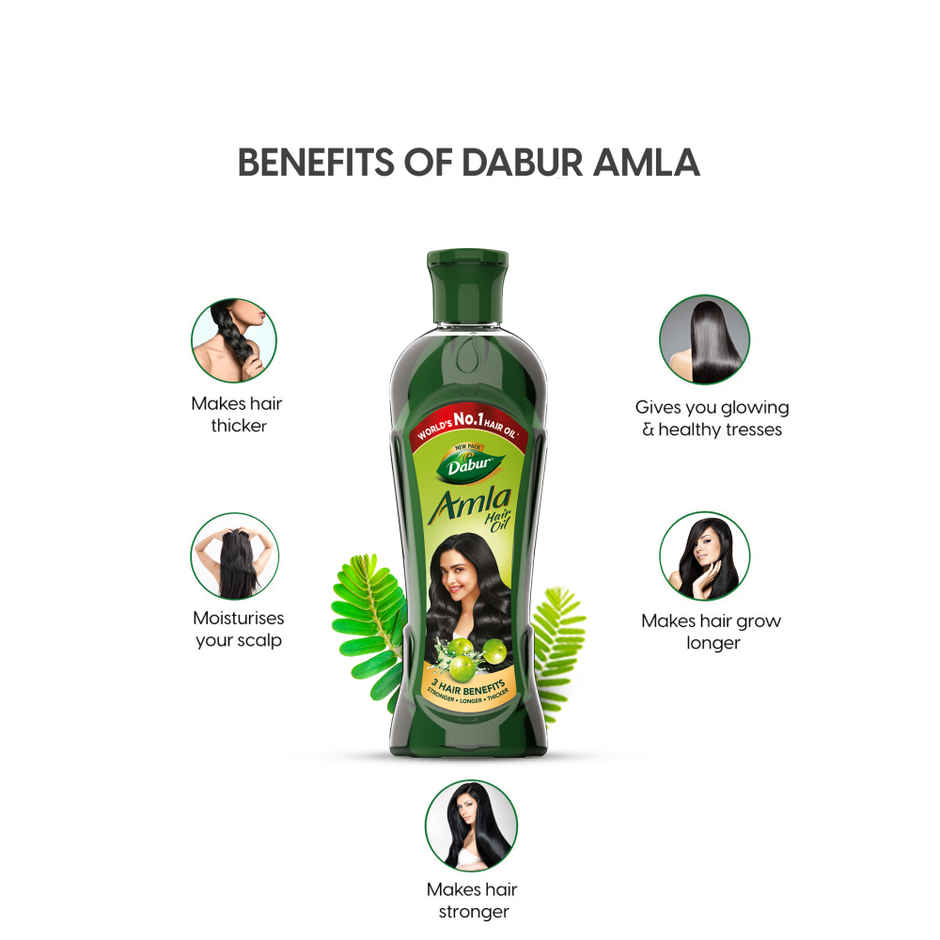 Dabur Amla Hair Oil - For Strong, Long & Thick Hair