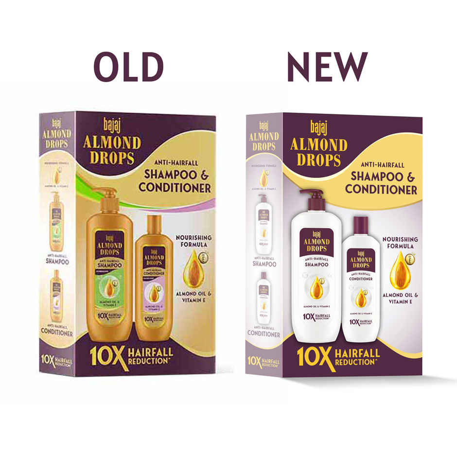 Bajaj Almond Drops Anti Hairfall Shampoo & Conditioner With Almond Oil And Vitamin E