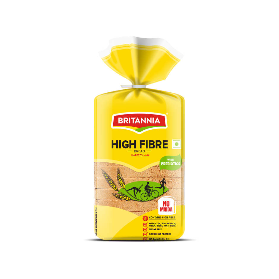 Britannia High Fiber Bread With Prebiotics (No Maida)