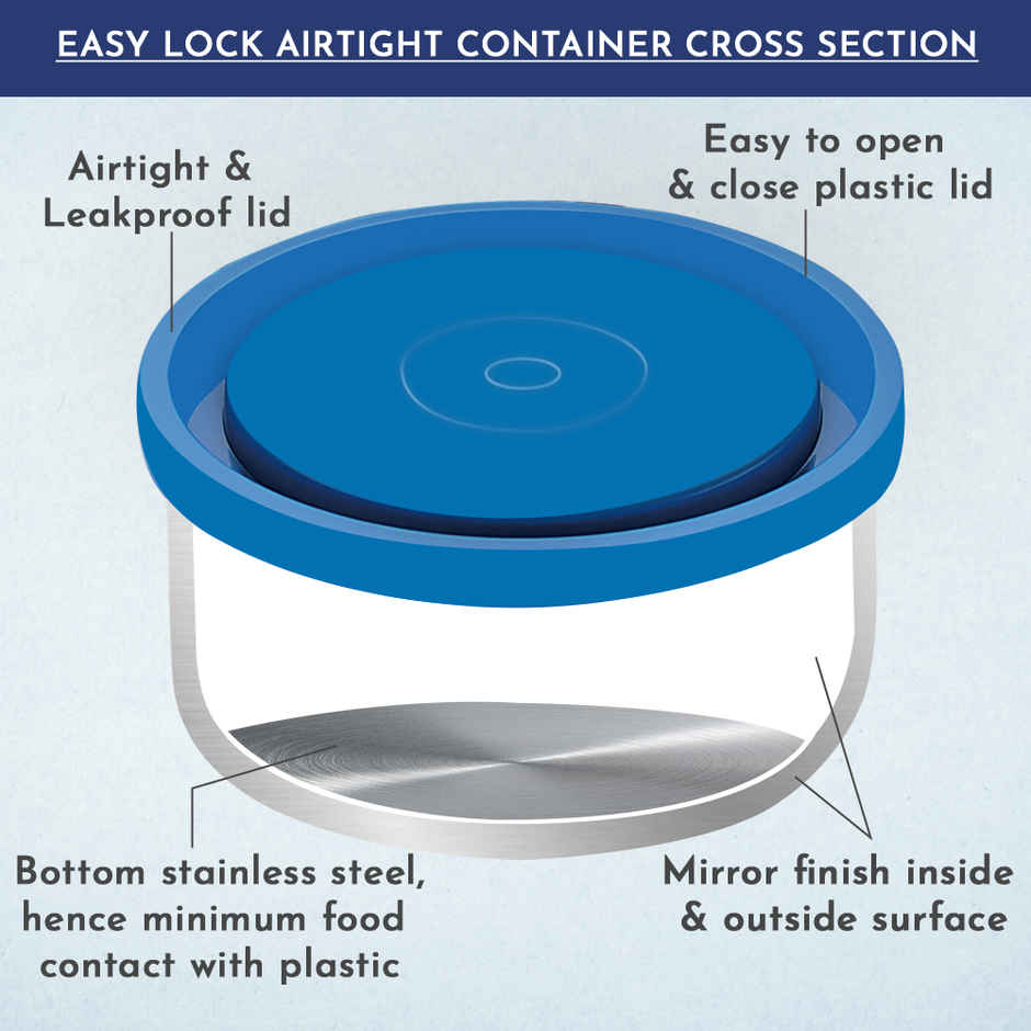 Magnus Fancy 3 Steel Lunch Box Set With Stainless Steel Washable Cover, And Stylish Carry Bag