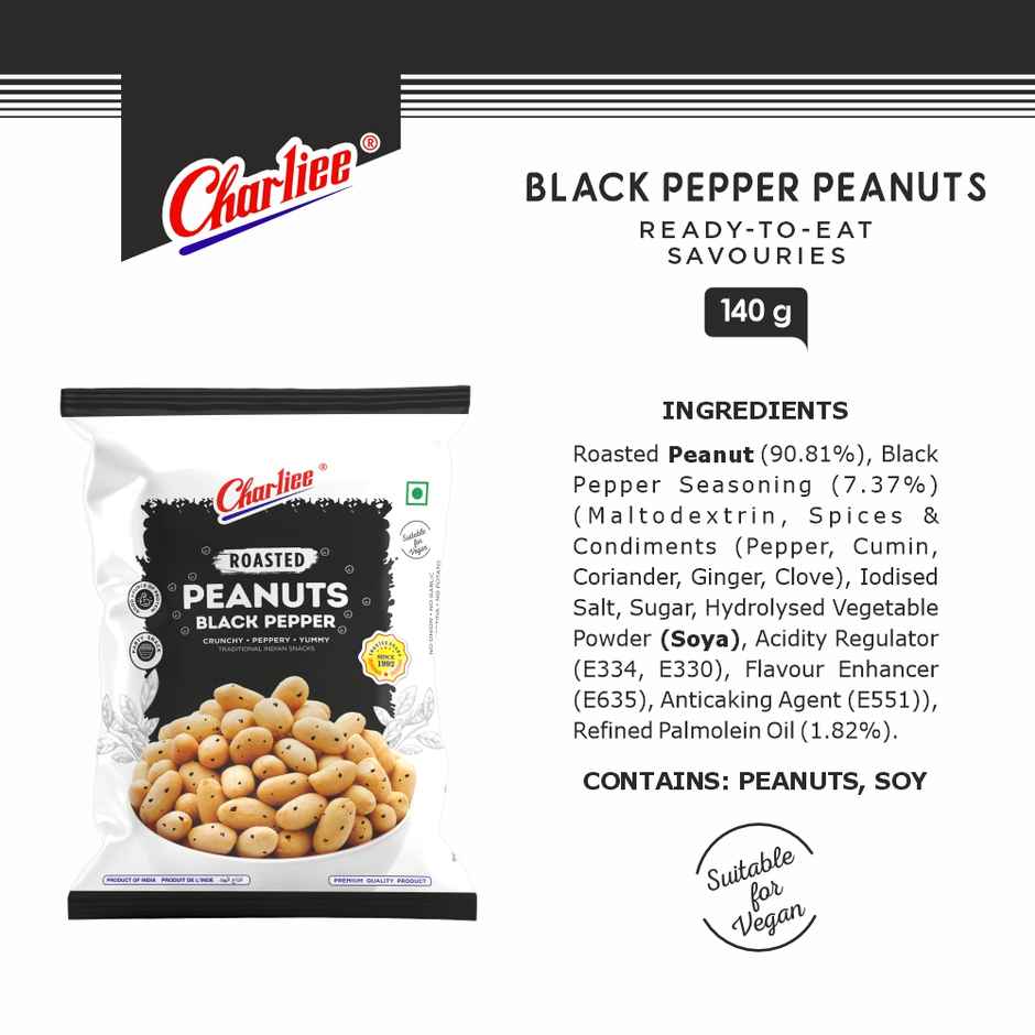 CHARLIEE Black Pepper Peanuts