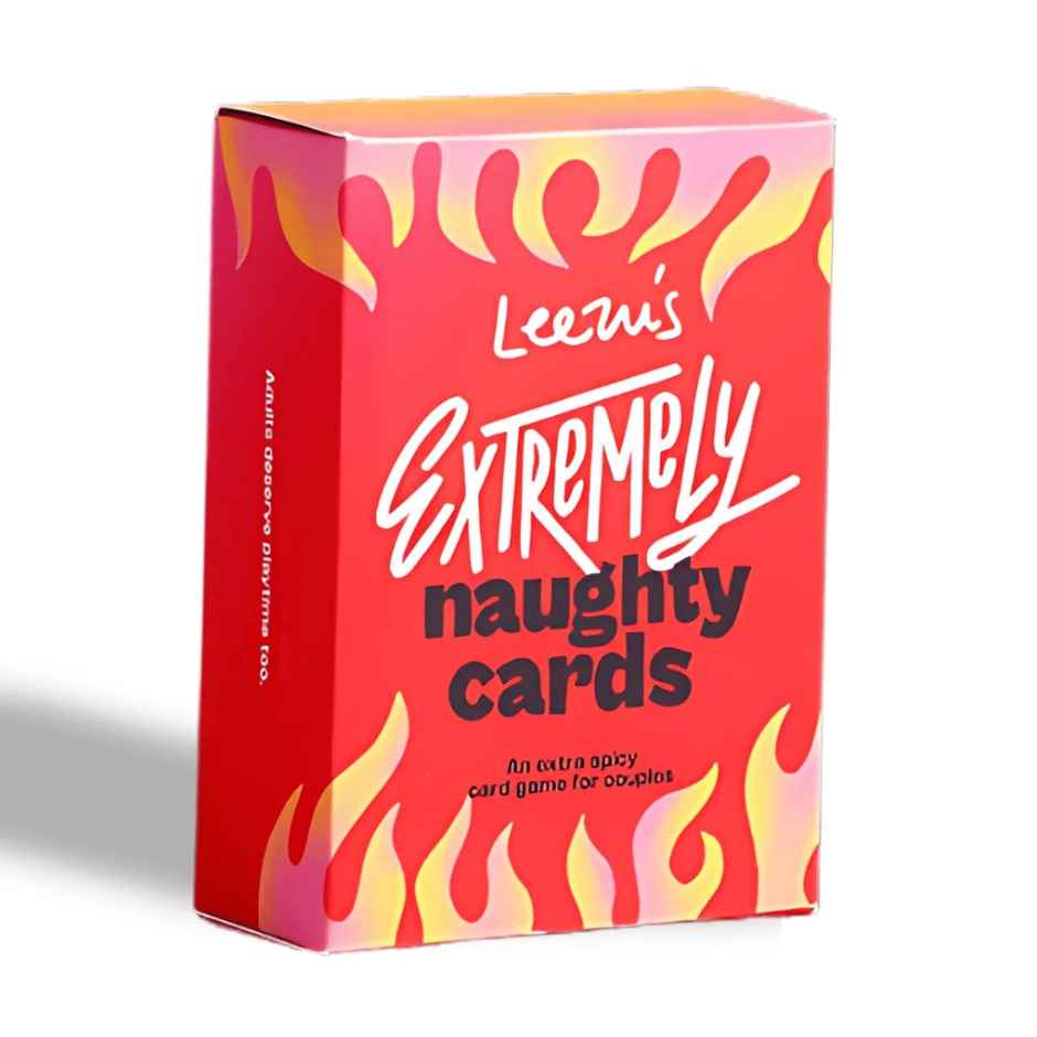 Leezu'S Extremely Naughty Cards Adult Game (1pc) & Leezu'S Lipstick Bullet Personal Massager For Women (1pc) Combo