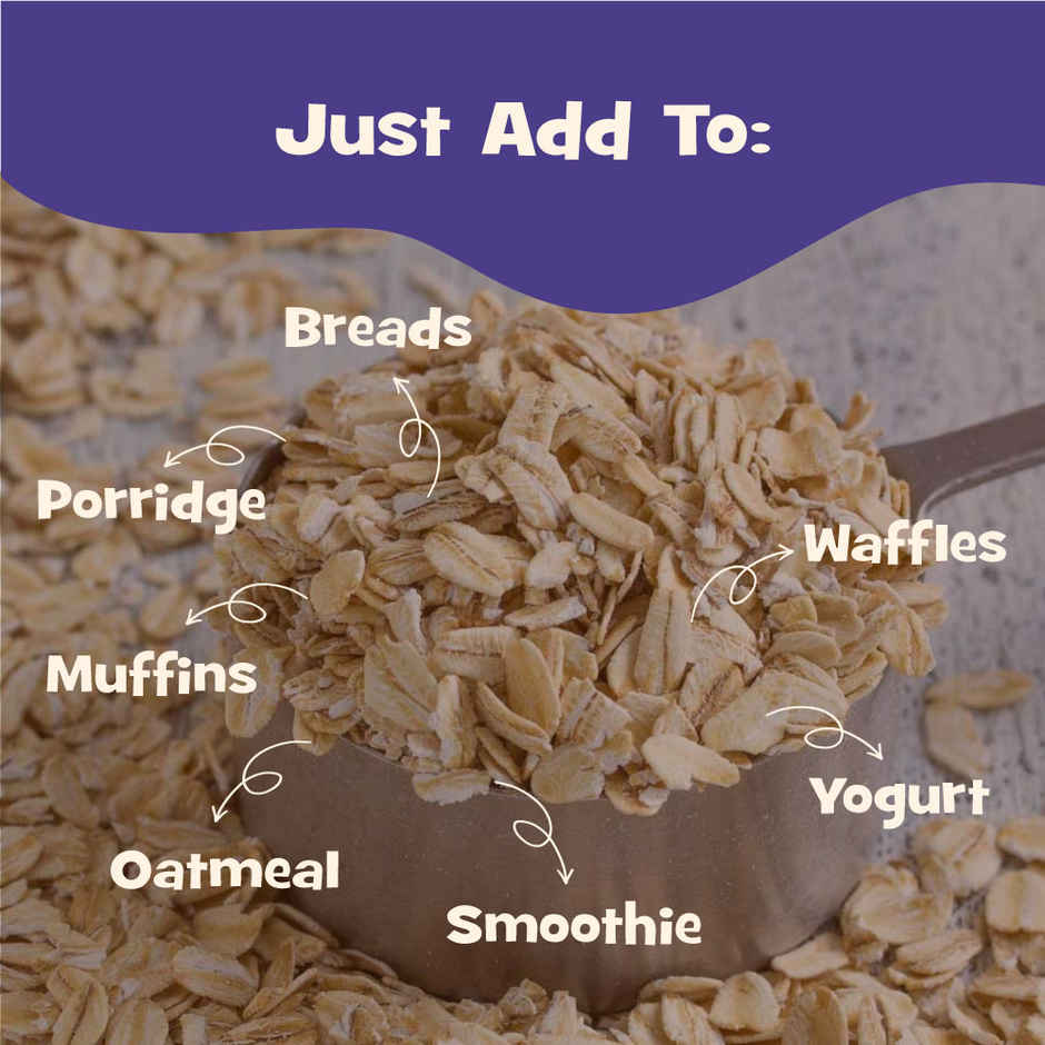 Nourish You Jumbo Rolled Oats - Gluten free , Breakfast Cereal