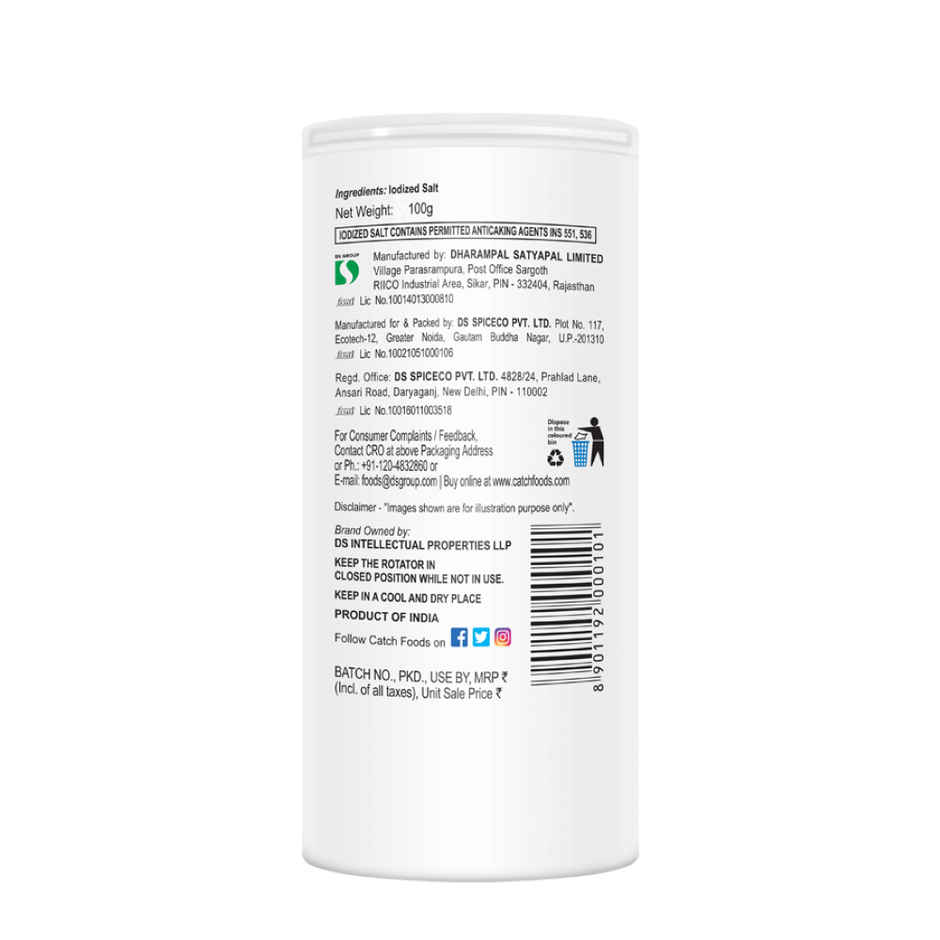 Catch Sprinklers - Iodized Table Salt