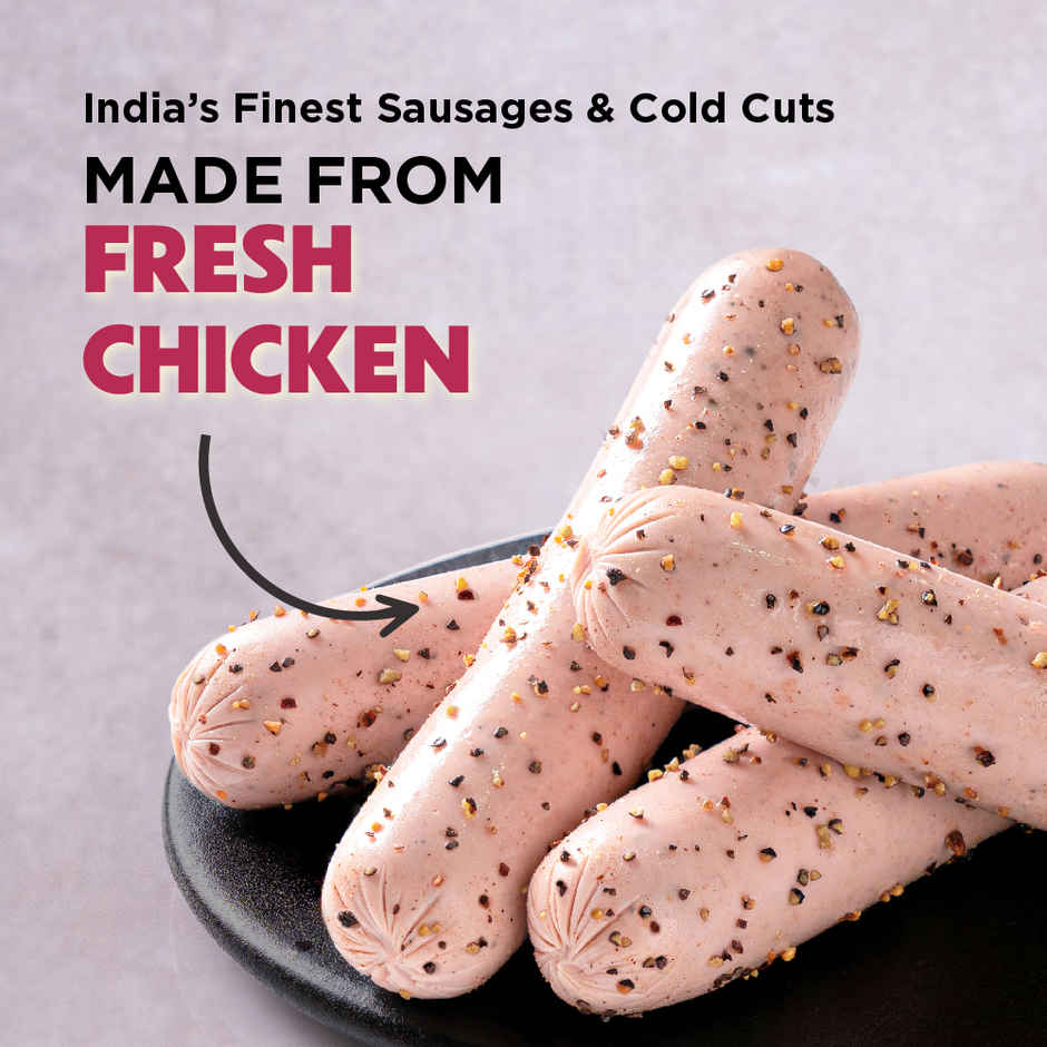 Prasuma Chicken Pepper & Herb Sausage High Protein 250g | No Preservatives | Fresh Chicken