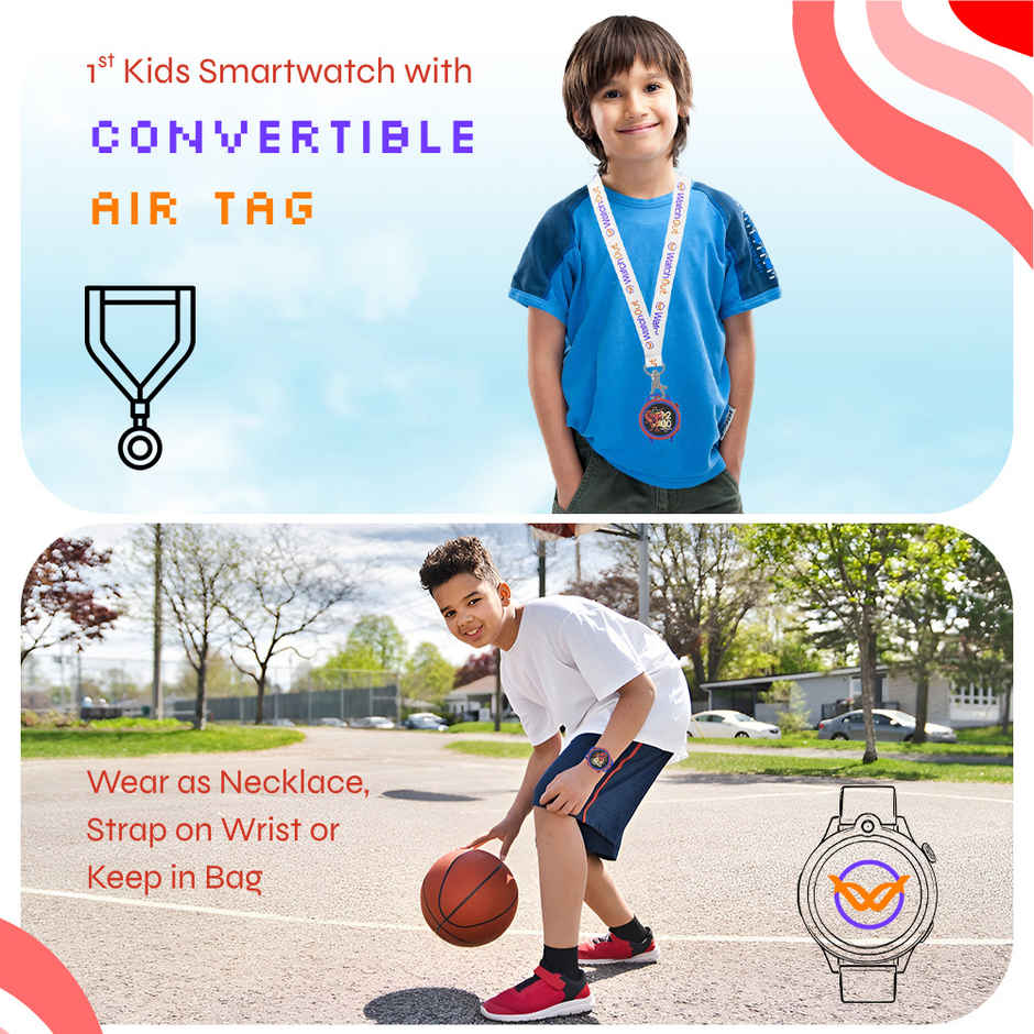 Next-Gen+ Kids Smart Watch with GPS | Fever Alert | Video Call | Best Gift | Age 3-13 | Captain Blue