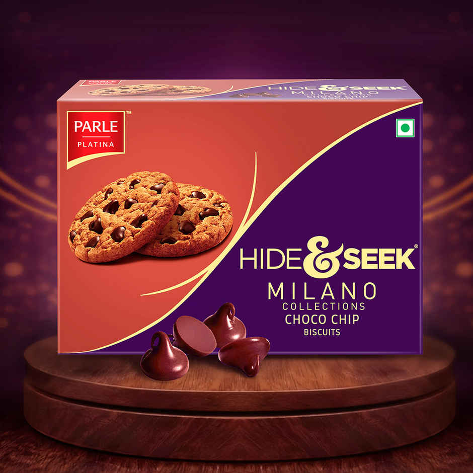 Parle Hide and Seek Milano Choco Chip Flavoured Biscuits | Artificial Flavour-free Combo