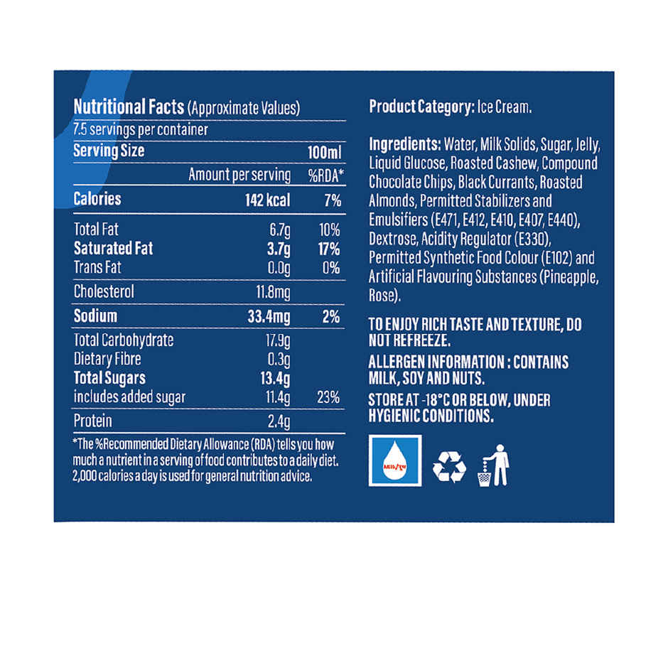 Mimo Classic American Nuts Divine Ice Cream Tub