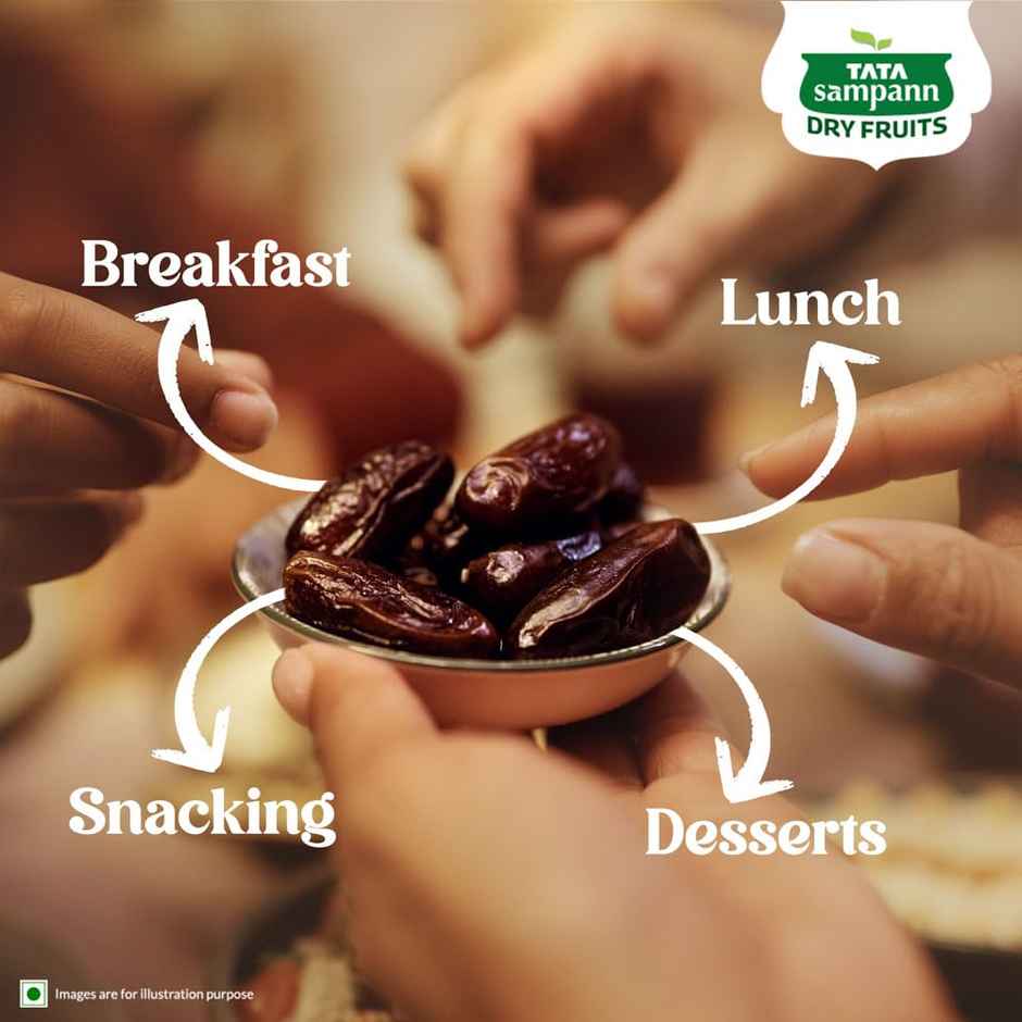 Tata Sampann Premium Kalmi Dates Rich In Fibre Naturally Sweet Naturally Low-Fat Food