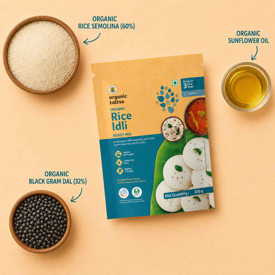 Organic Tattva Rice Idli Ready Mix