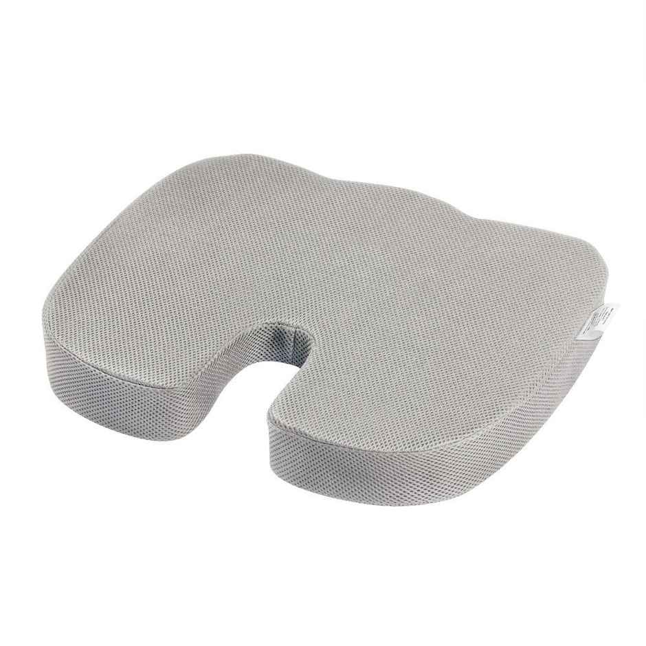 Coccyx Seat Cushion | Ideal for Weights 60kg and Above Cushion for Chair & Car Seat Lower Back Grey