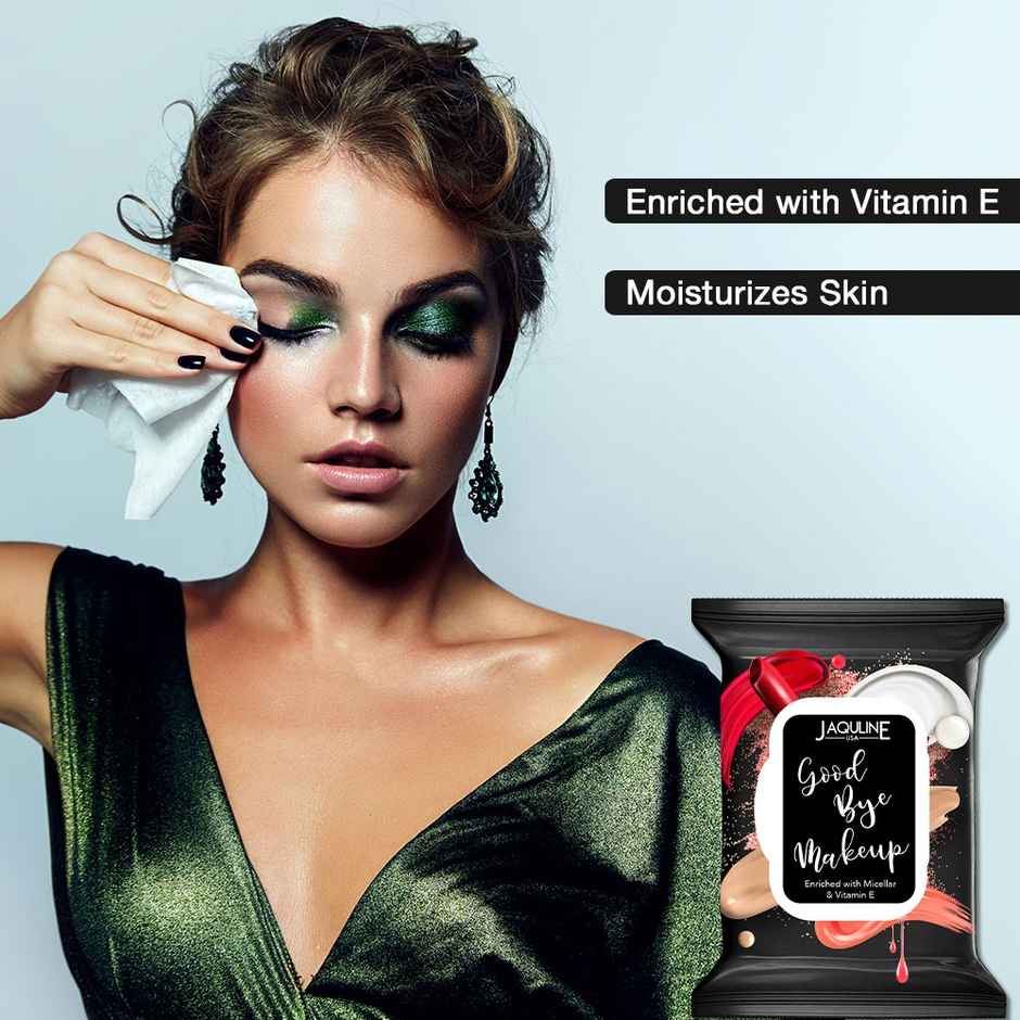 Jaquline USA Goodbye Makeup Remover Wipes