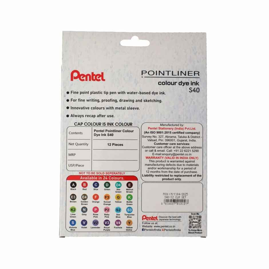 Pentel S40 Pointliner Pen