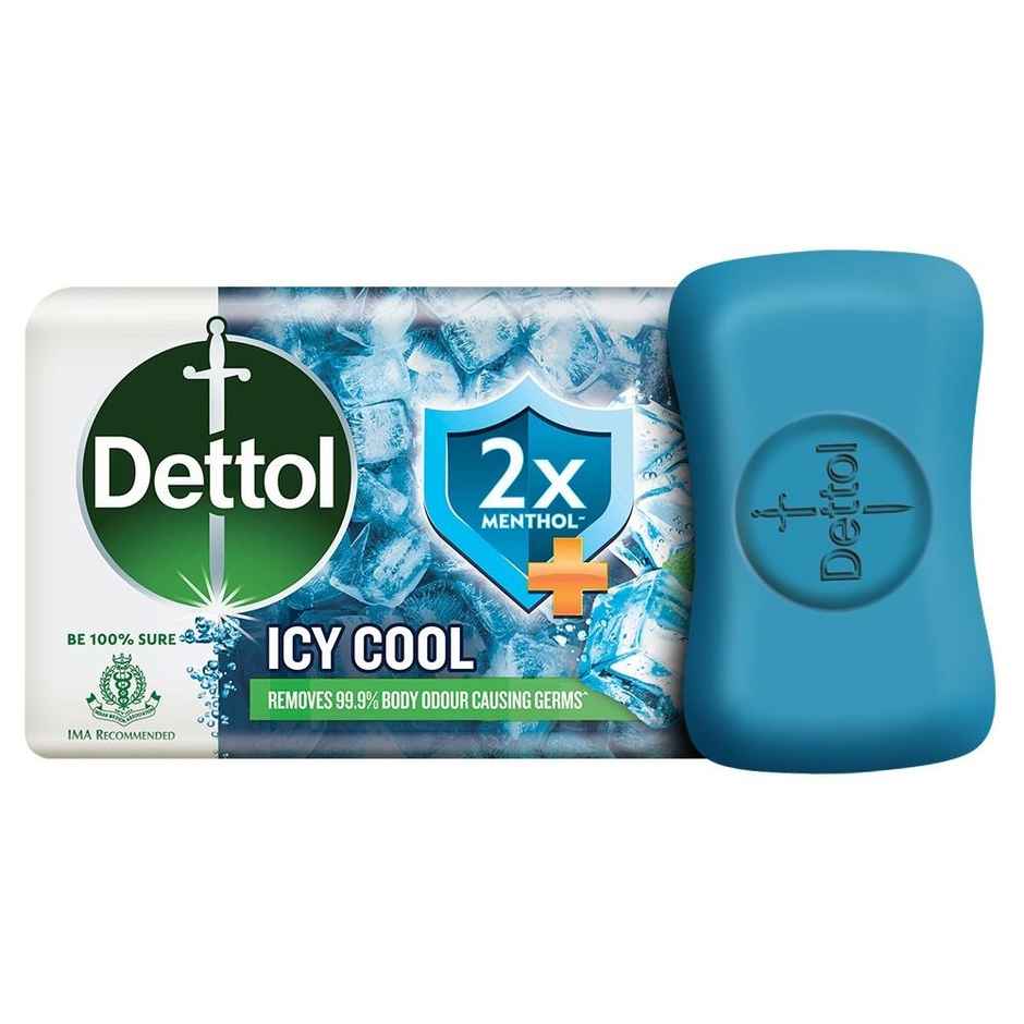 Dettol Icy Cool Bathing Soap Bar With 2x Menthol