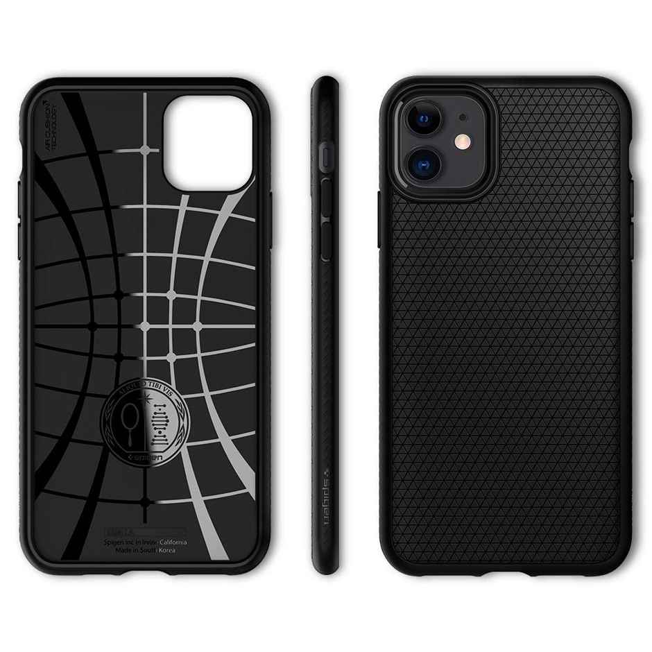 Spigen Liquid Air Back Cover Case Compatible with iPhone 11 (TPU | Matte Black)