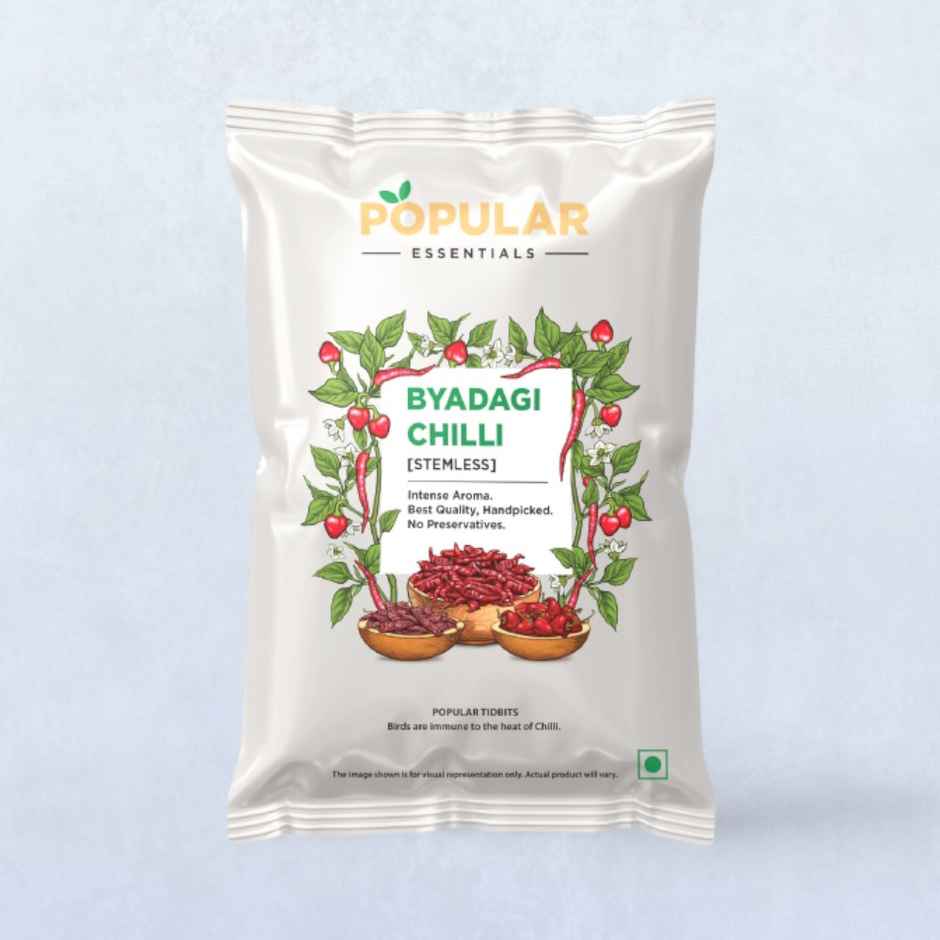 Popular Essentials Byadagi Chilli Stemless