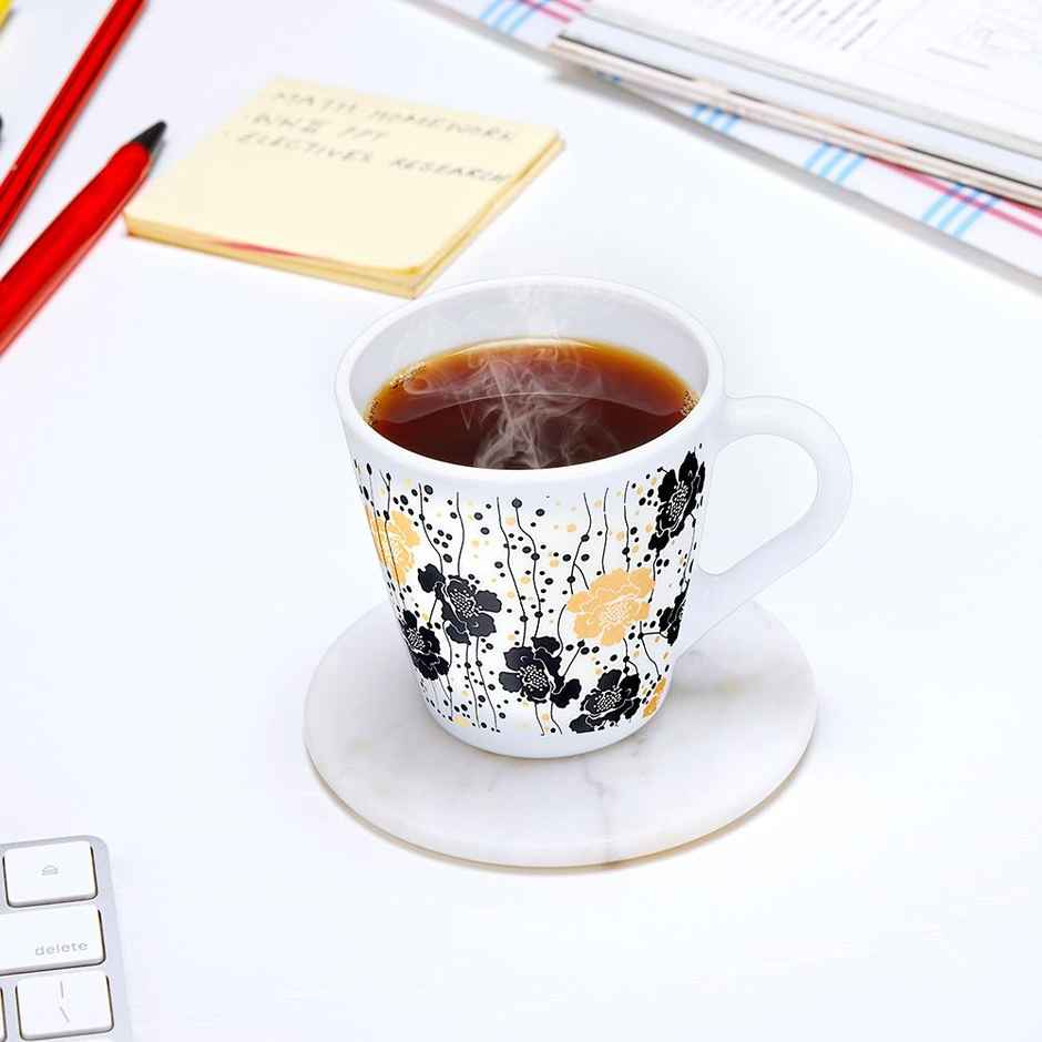 Larah By Borosil Dreamer Opalware Mug, Tea/Coffee Mug, 160Ml Each,Microwave & Dishwasher Safe