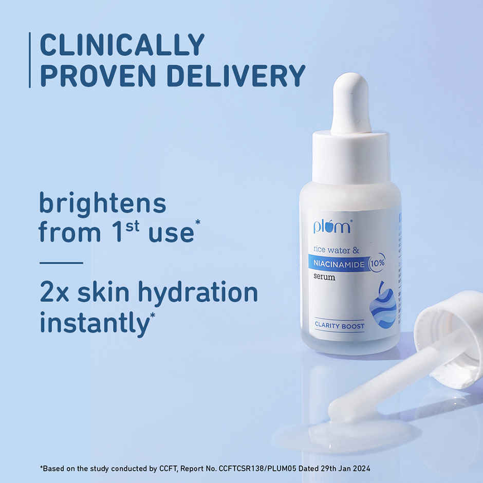 Plum Rice Water & 10% Niacinamide Serum