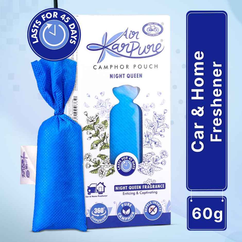 Night Queen Camphor Pouch by Air Karpure | Car, Bathroom & Room Freshener | From House of Cycle