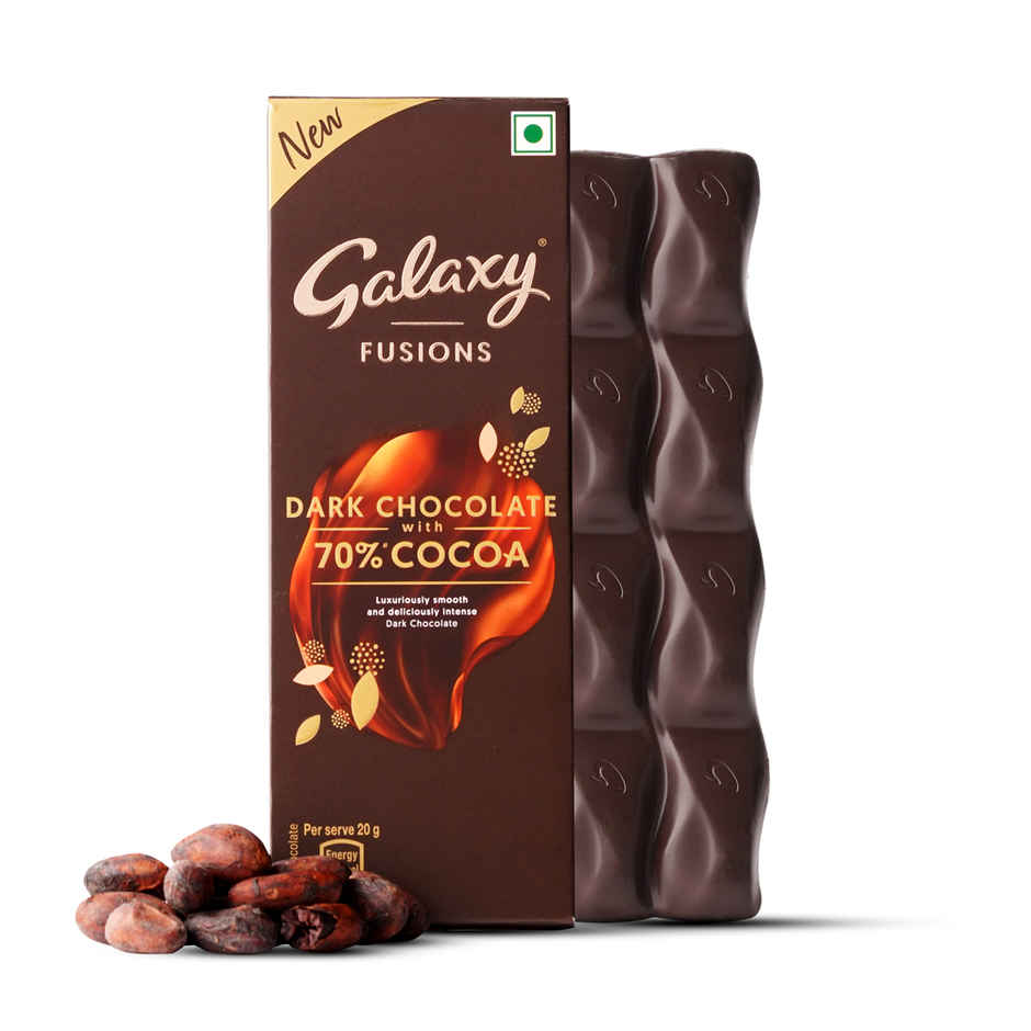 Galaxy Fusions Dark Chocolate Bar With 70% Cocoa