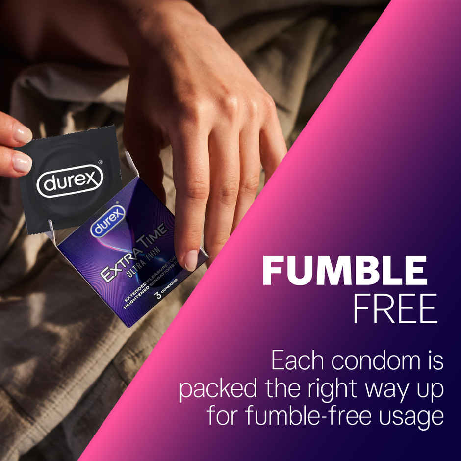 Durex Extra Time Ultra Thin Condom | Safe & Comfortable