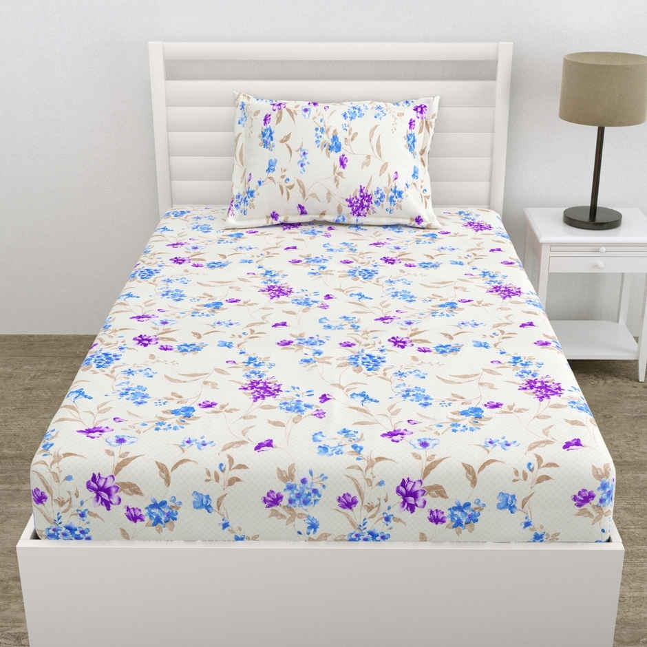 Haus & Kinder Ultra Soft All-Season Single Bedsheet | Lightweight, Breathable|Nordic Haven