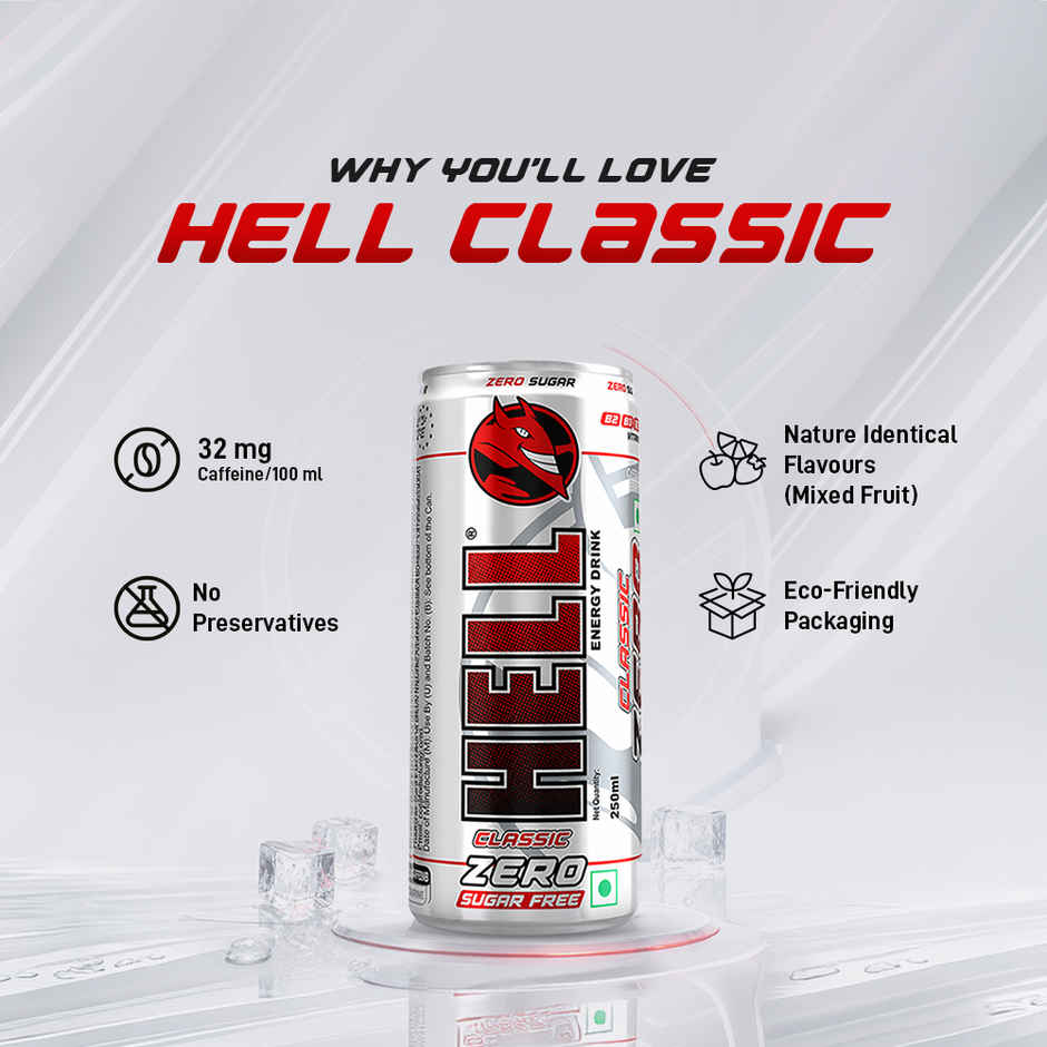 Hell Energy Drink Classic Zero Sugar