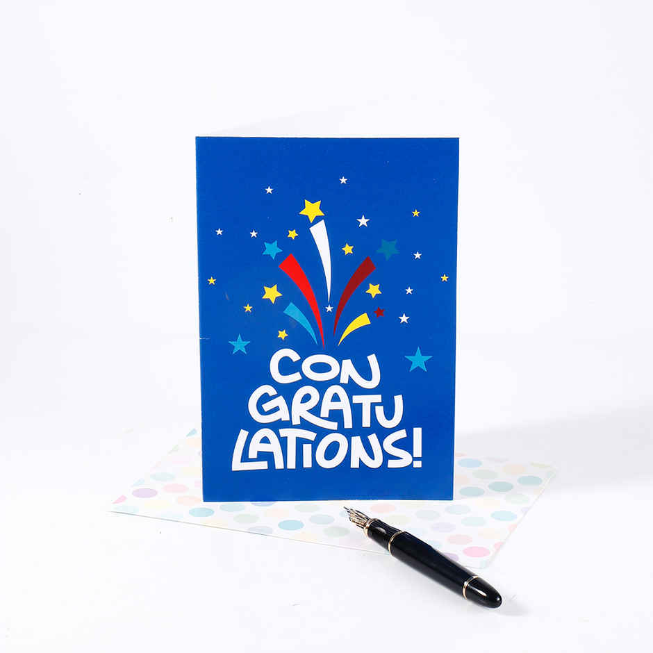 Archies Star Print Congratulations Greeting Card