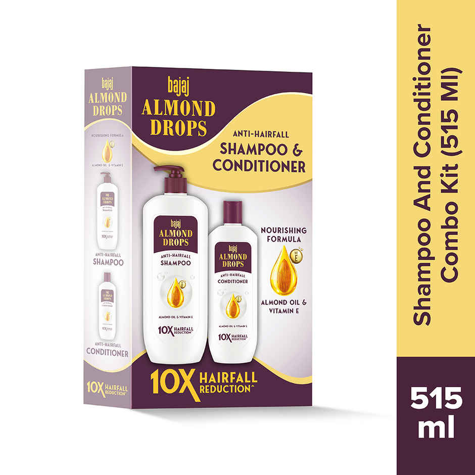 Bajaj Almond Drops Anti Hairfall Shampoo & Conditioner With Almond Oil And Vitamin E