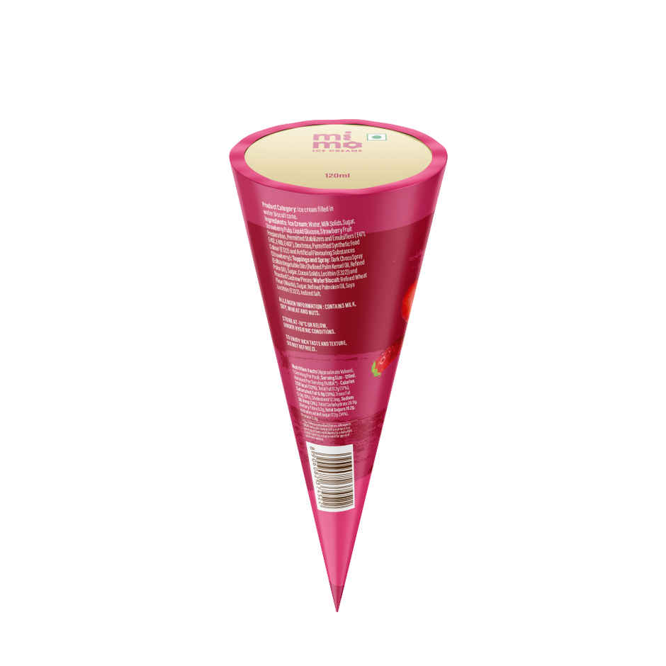 Mimo Crave Cone Strawberry Rush Ice Cream