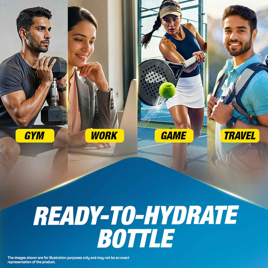 Fast&Up Reload Lemon Low Sugar Energy Drink l Instant Electrolytes | Healthy & Refreshing Drink
